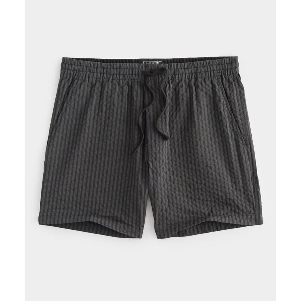Todd Snyder Faded Black 5" Seersucker Weekend Lightweight Shorts Men's Size XL